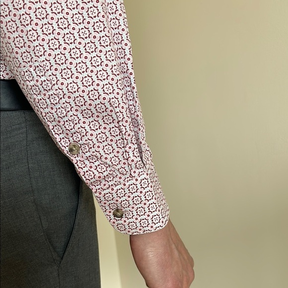 Bar III Men's Spanish Tile Slim Fit Dress Shirt – Size M  15-15.5” - Picture 4 of 8